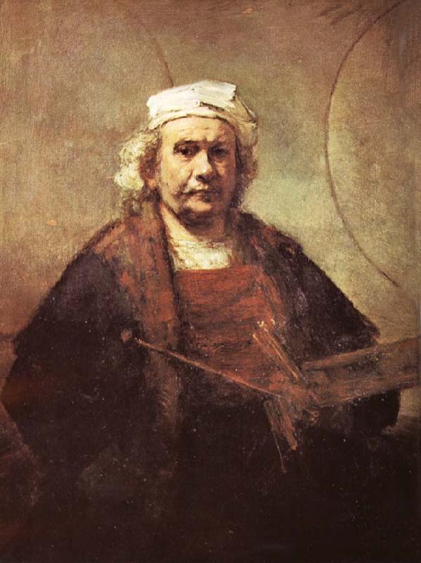 REMBRANDT Harmenszoon van Rijn Portrat of the artist oil painting image